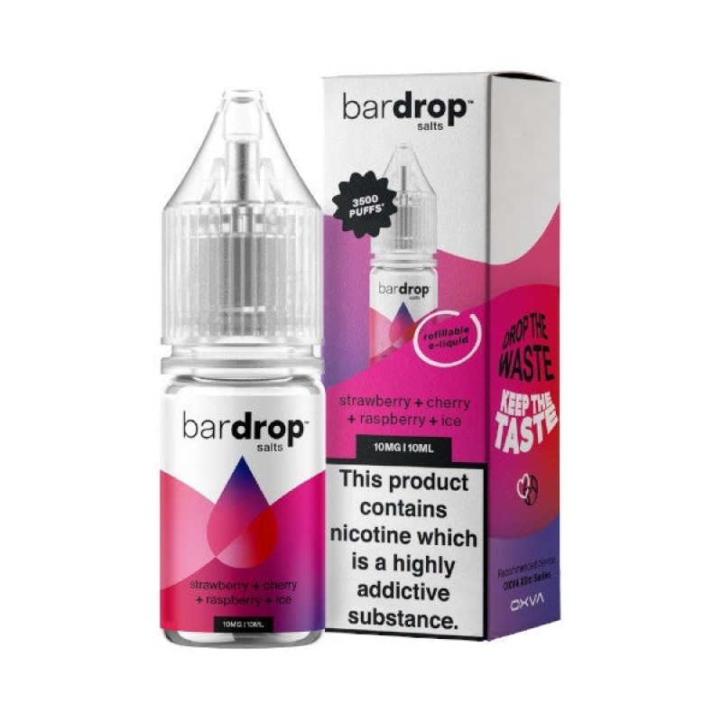 Bar Drop Salts - Strawberry Raspberry Cherry Ice